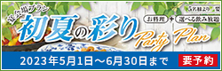 初夏の彩りパーティープラン